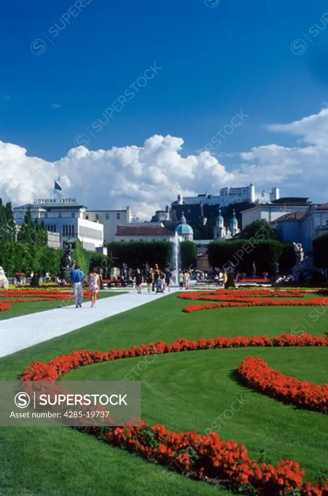 Austria, Salzburg Castle, Mirabell Gardens