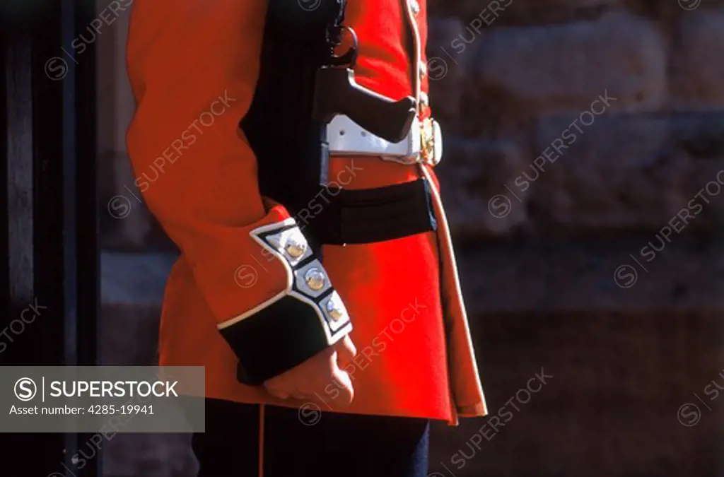 United Kingdom, London, Guard, Uniform Detail