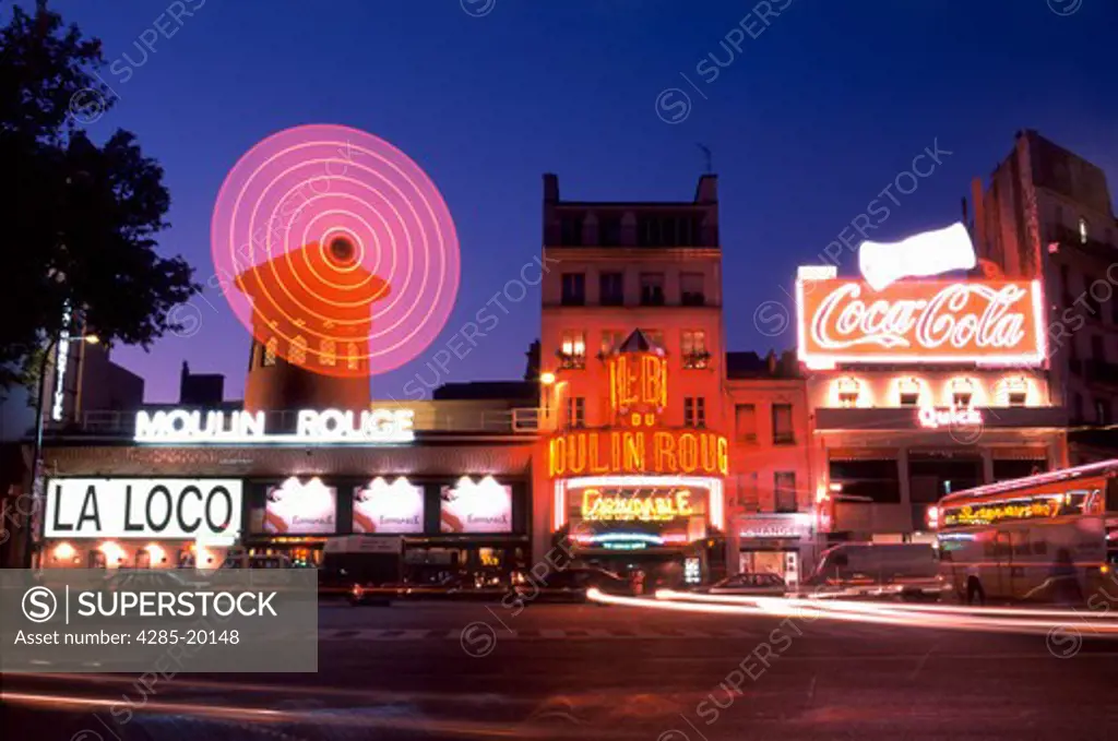 France, Paris, Moulin Rouge, Windmill