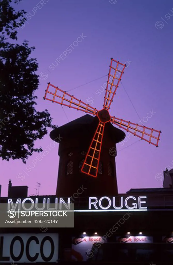 France, Paris, Moulin Rouge, Windmill