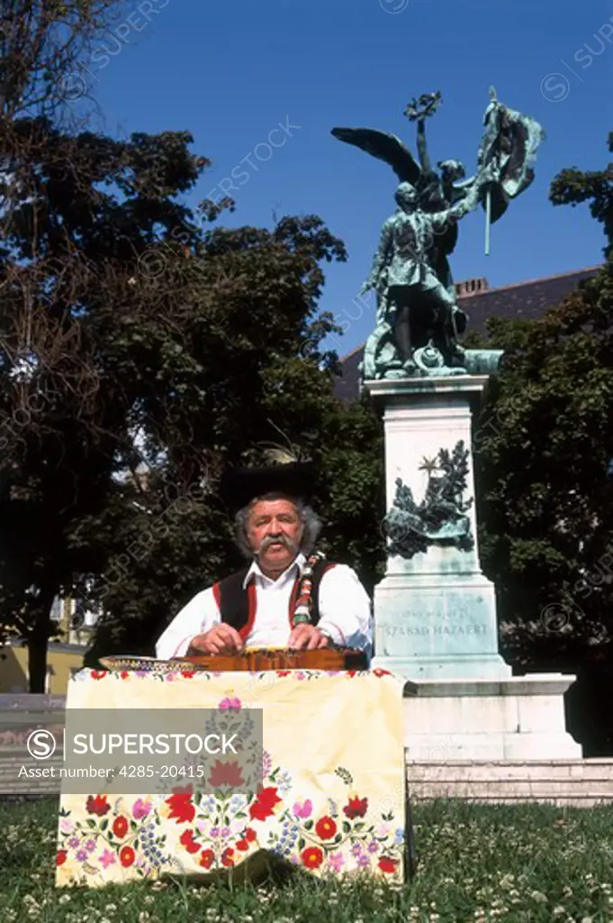 Hungary, Budapest, Zither Player