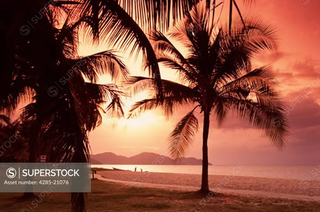 Penang, Batu Ferringhi Beach, Sunset