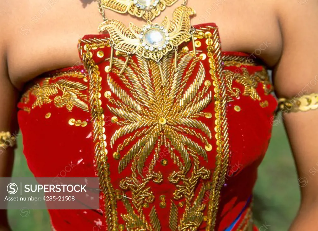 Java, Ramayana Dancer Costume Detail