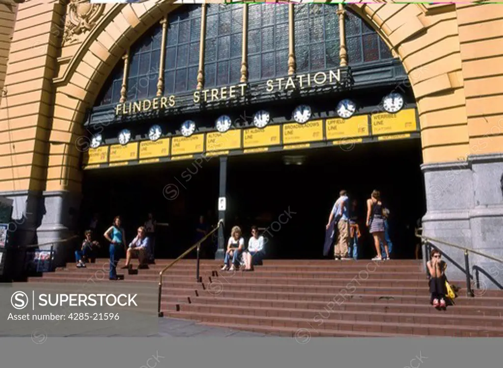 Australia, Melbourne, Flinders Street Station