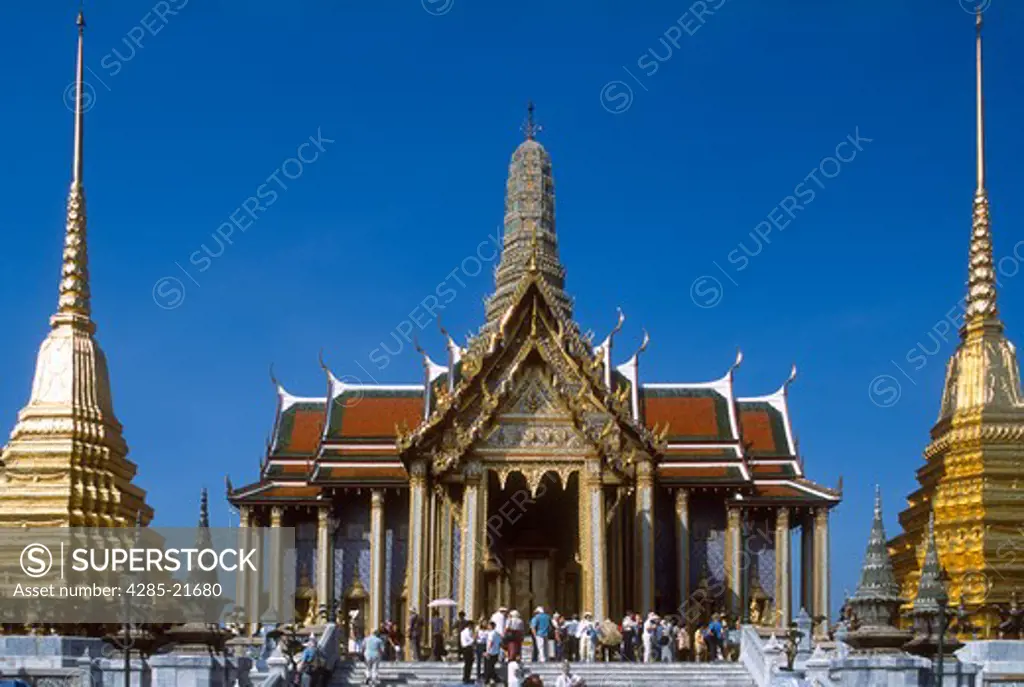 Thailand, Bangkok, Wat Pra Kaeo, Royal Pantheon