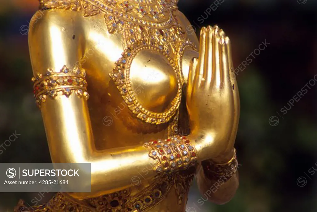 Thailand, Bangkok, Wat Pra Kaeo, Kinnara