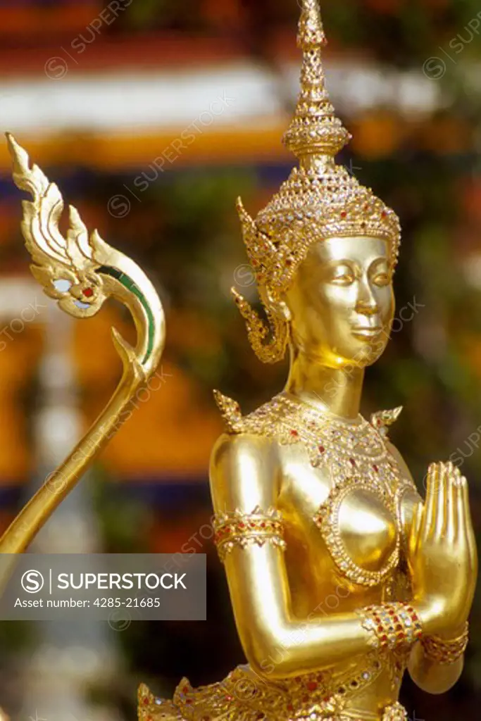 Thailand, Bangkok, Wat Pra Kaeo, Kinnara