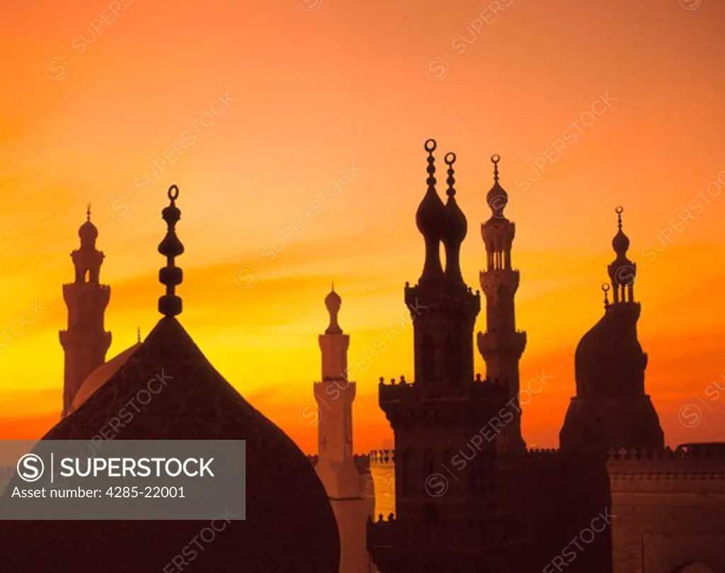 Egypt, Cairo, Ali Rifai and Sultan Hassan Mosque