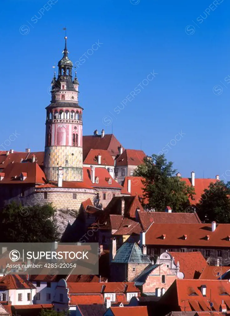 Castle, Tower, Cesky Krumlov, Czech Republic