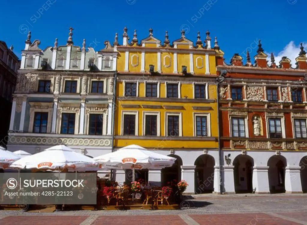 Burgher Houses, Great Market Square, Zamosc, Lublin Region, Poland