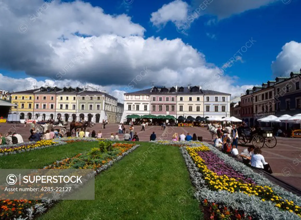 Great Market Square, Zamosc, Lublin Region, Poland