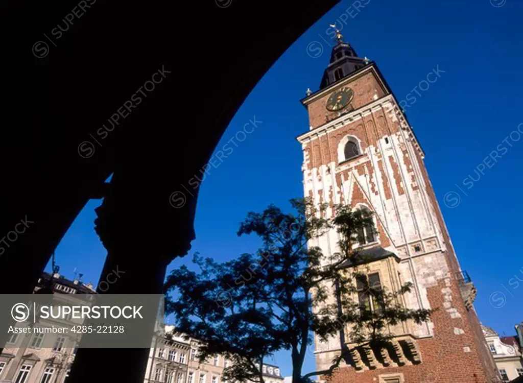 Town Hall Tower, Old Town, Market Square, Krakow, Poland