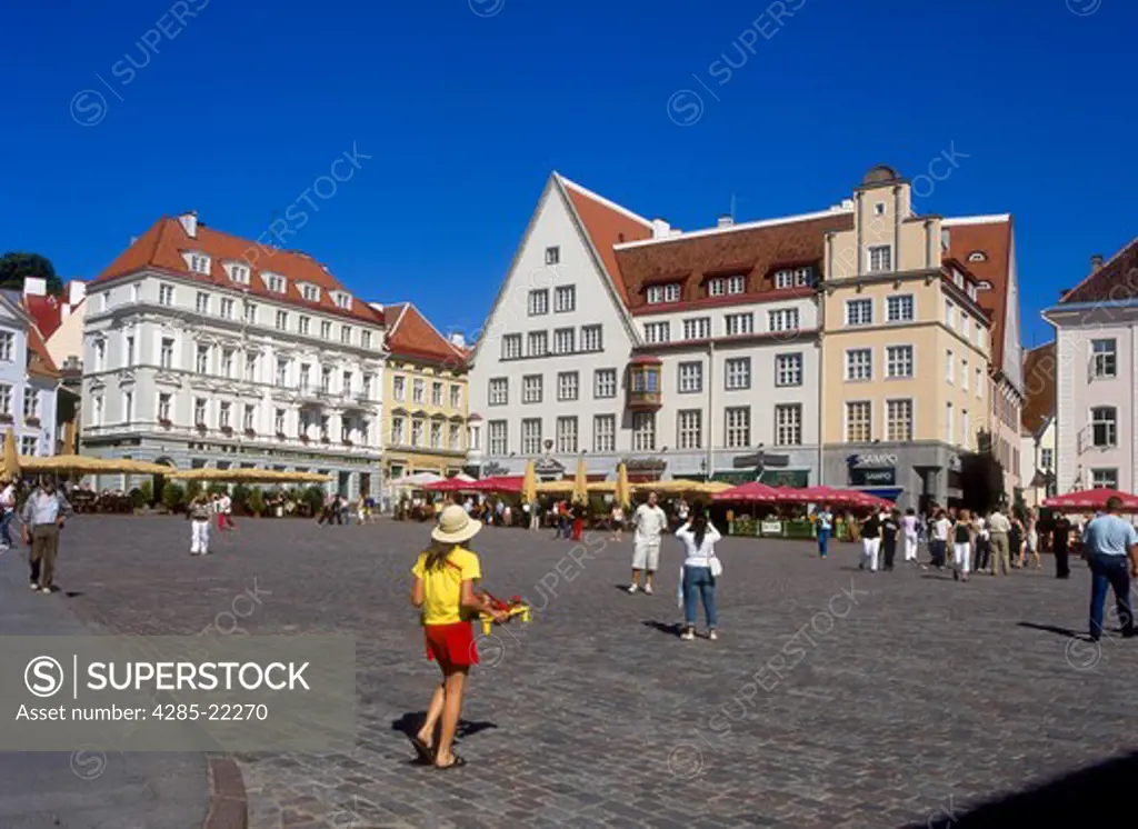 Town Hall Square, Old Town, Tallinn, Estonia