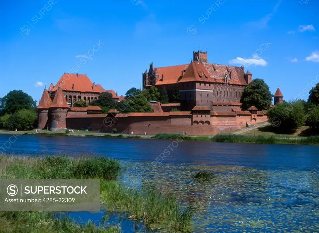 Malbork Castle, Nogat River, Malbork, Poland