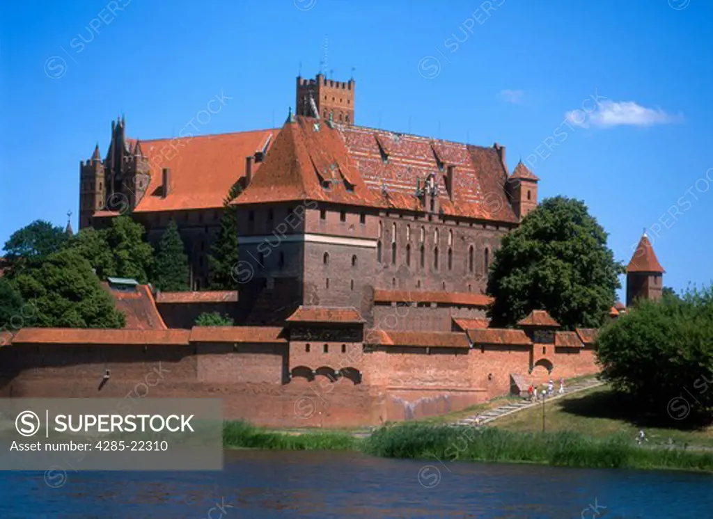 Malbork Castle, Nogat River, Malbork, Poland