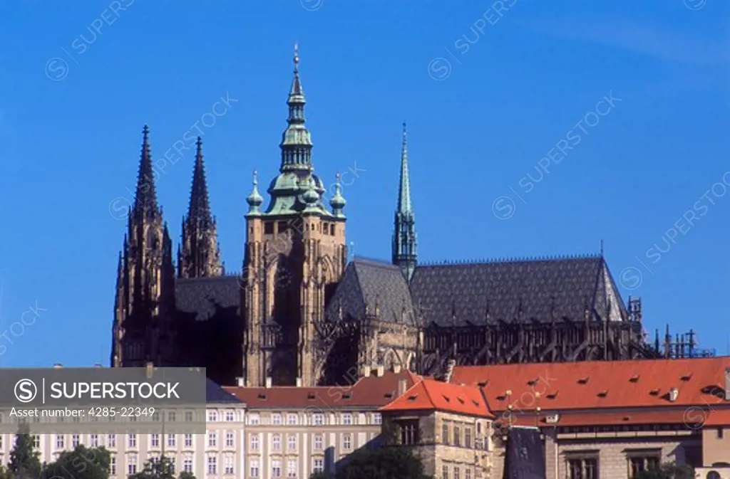 St, Vitus Cathedral, Hradcany Castle, Prazky Hrad, Old Town, Prague, Czech Republic