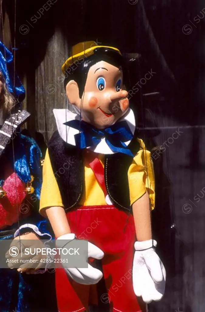 Pinocchio Puppet, Prague, Old Town, Cesky Krumlov, Czech Republic