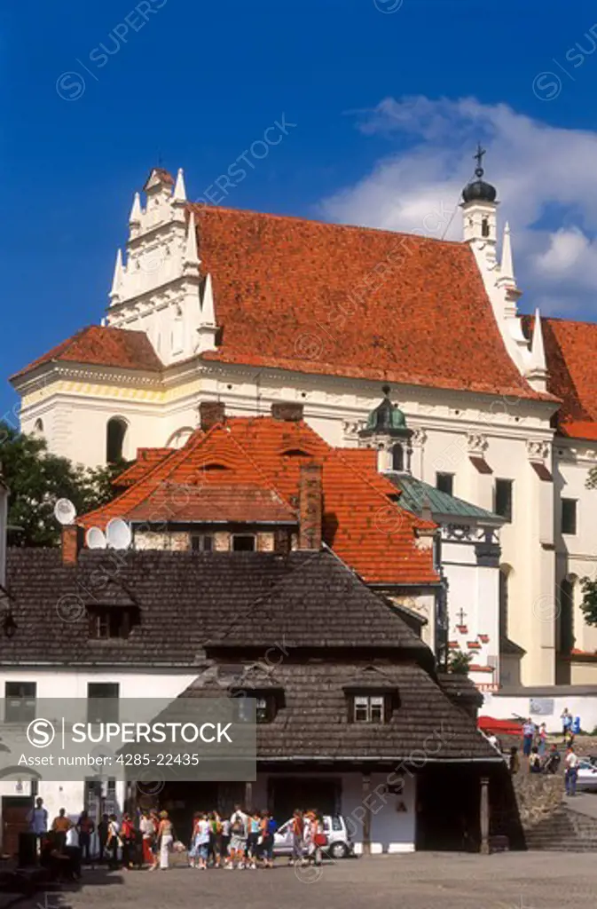 Parish Church, Old Town, Market Square, Kazimierz Dolny, Lublin Region, Poland