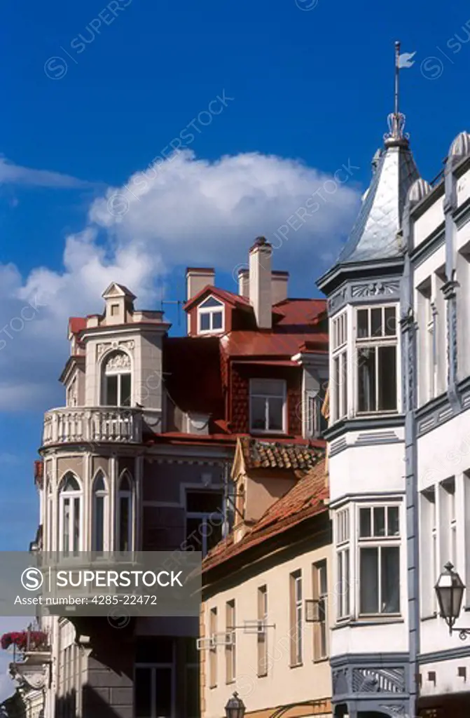Pilies Street, Historic Houses, Old Town, Vilnius, Lithuania
