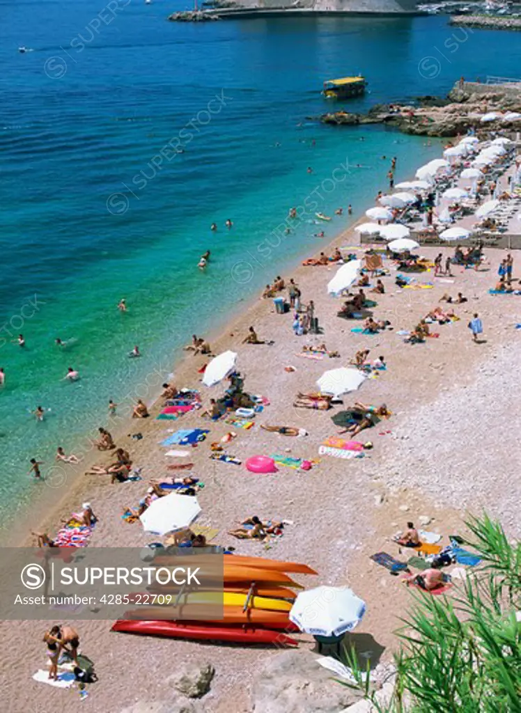 Croatia, Dubrovnik, Old Town, Adriatic sea, Ploce Beach