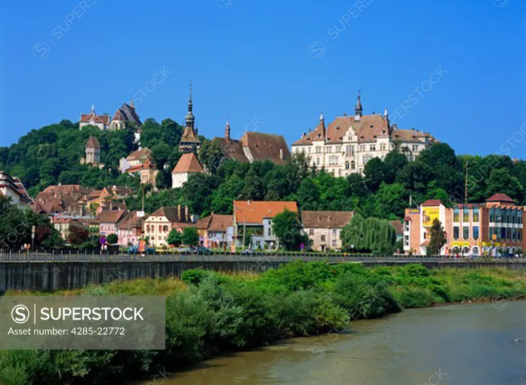 Romania, Transylvania, Sighisoara, Tarnava river, Medieval Citadel