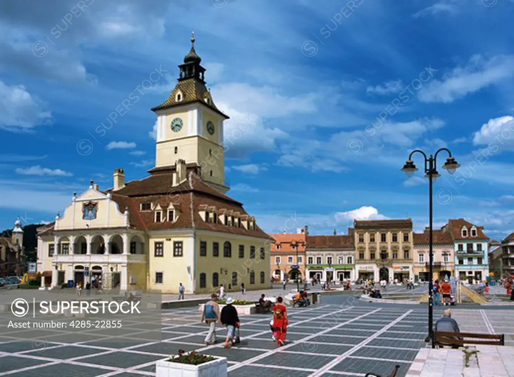 Romania,Transylvania, Brasov, Piata Sfatului, Council Square, Historical Museum