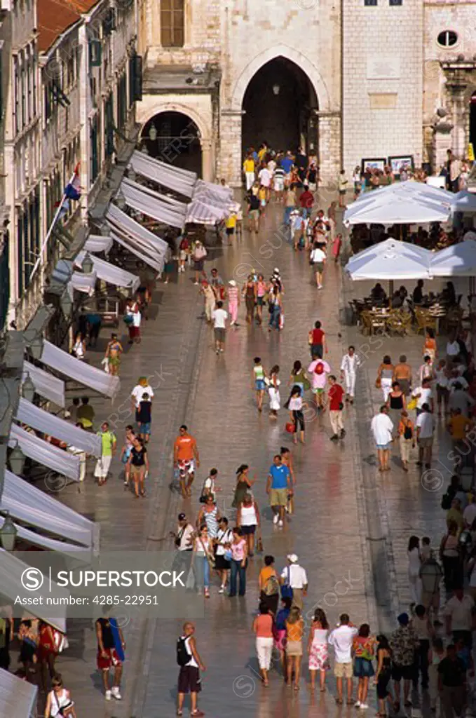 Croatia, Dubrovnik, Old Town, Placa, Plaza Stradun