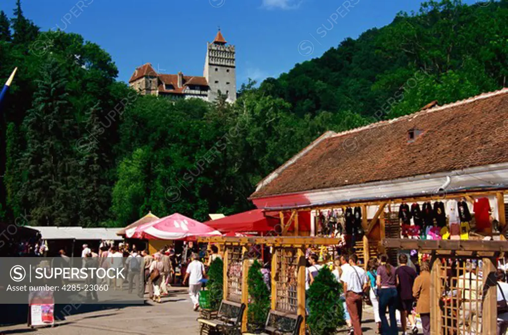 Romania,Transylvania, Brasov County, Bran, Bran Castle (Draculas Castle), Shopping Mall