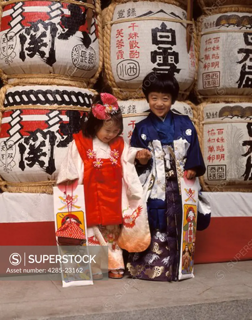 Japan,Shichigosan Festival,Young Children