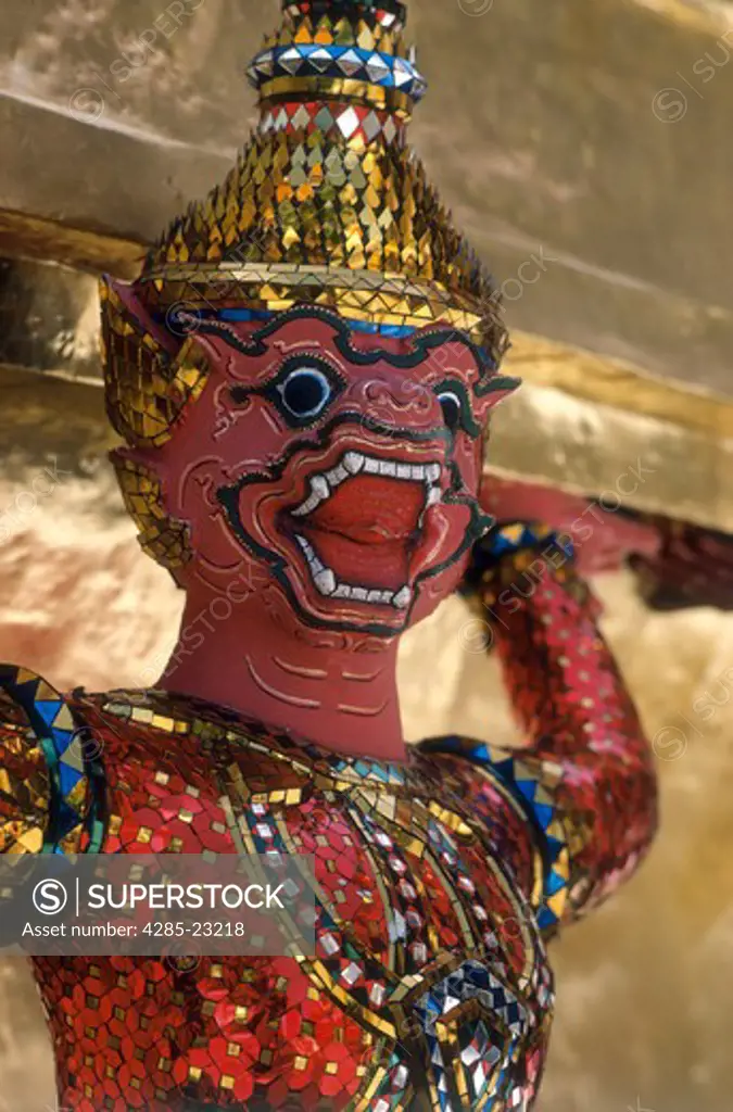 Thailand,Bangkok,Wat Pra Kaeo,Khon Figure