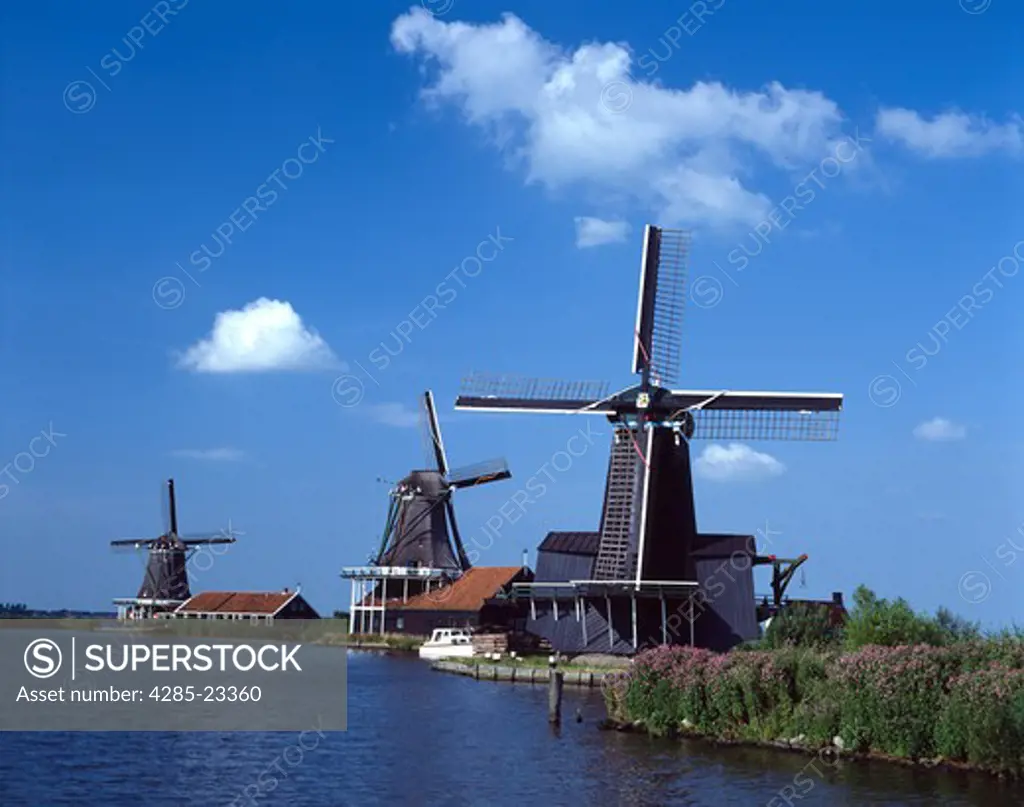 Holland  Zaanse Schans  Windmills