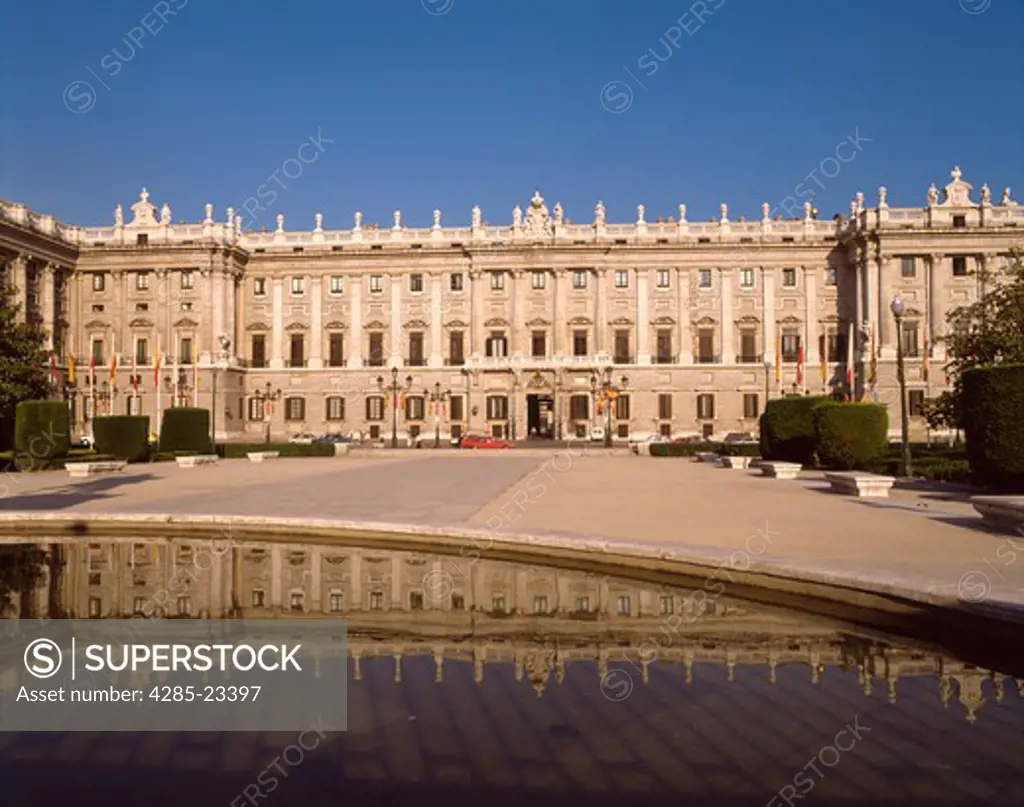 Spain  Madrid  Horseguards at the Royal Palace