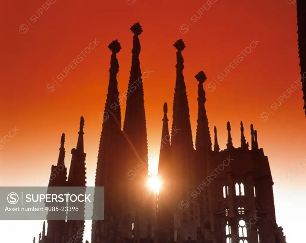 Spain  Barcelona  Sagrada Familia Cathedral