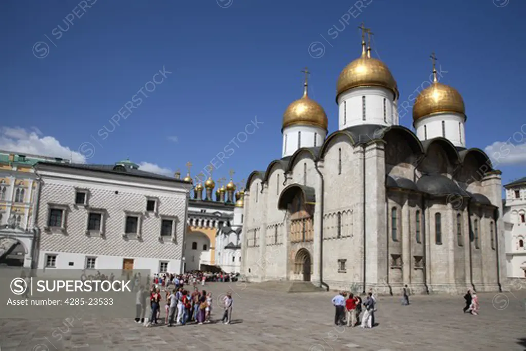 Russia, Moscow, The Kremlin, The Assumption Cathedral (Cathedral of the Dormition), The Church of Laying Our Lady's Holy Robe