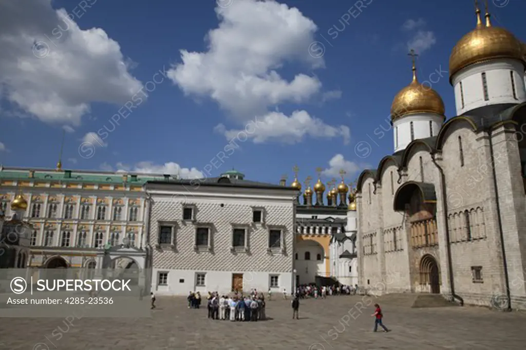 Russia, Moscow, The Kremlin, The Assumption Cathedral (Cathedral of the Dormition), The Church of Laying Our Lady's Holy Robe