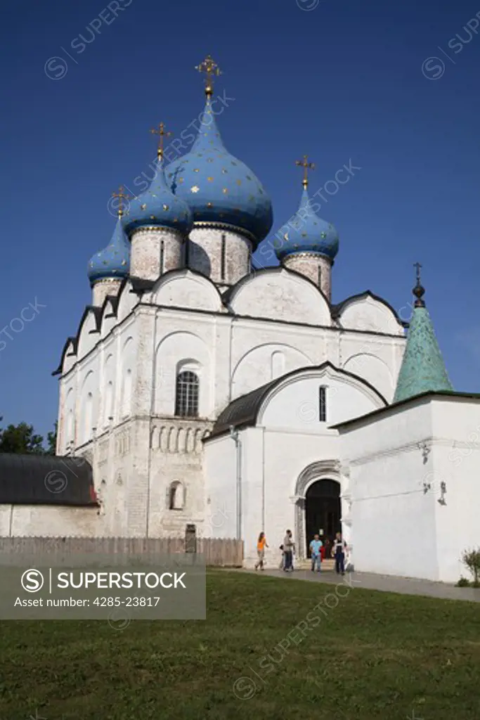Russia, Suzdal, The Kremlin, Cathedral of the Nativity of the Virgin (Rozhdestvensky Cathedral)