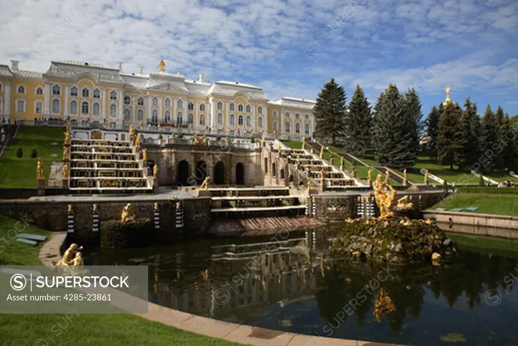 Russia, St Petersburg, Peterhof, Peter The Great's Palace, Petrodvorets