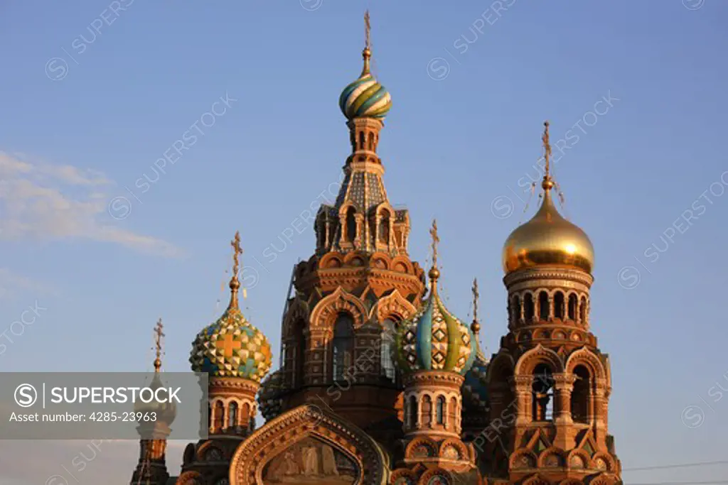 Russia, St Petersburg, Church of the Resurrection (Church on Spilled Blood)