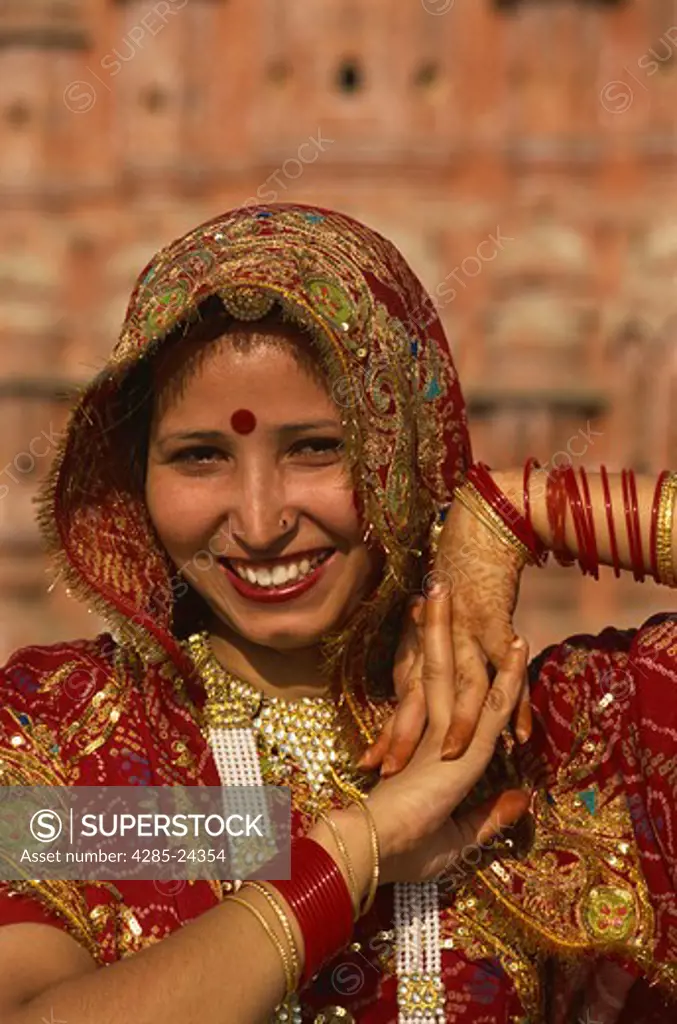 India, Jaipur, Rajasthan, Woman, Face
