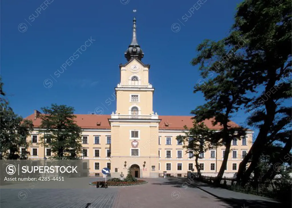 Ligeza Castle in Rzeszow of Poland,  Ligeza Castle build by Lubomirski family in 16th century now Court House in Rzeszow