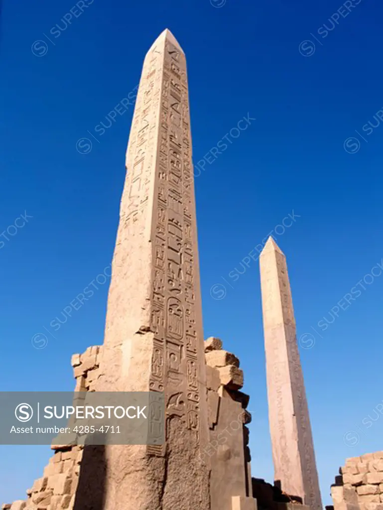 Obelisks at Temple of Karnak, Egypt