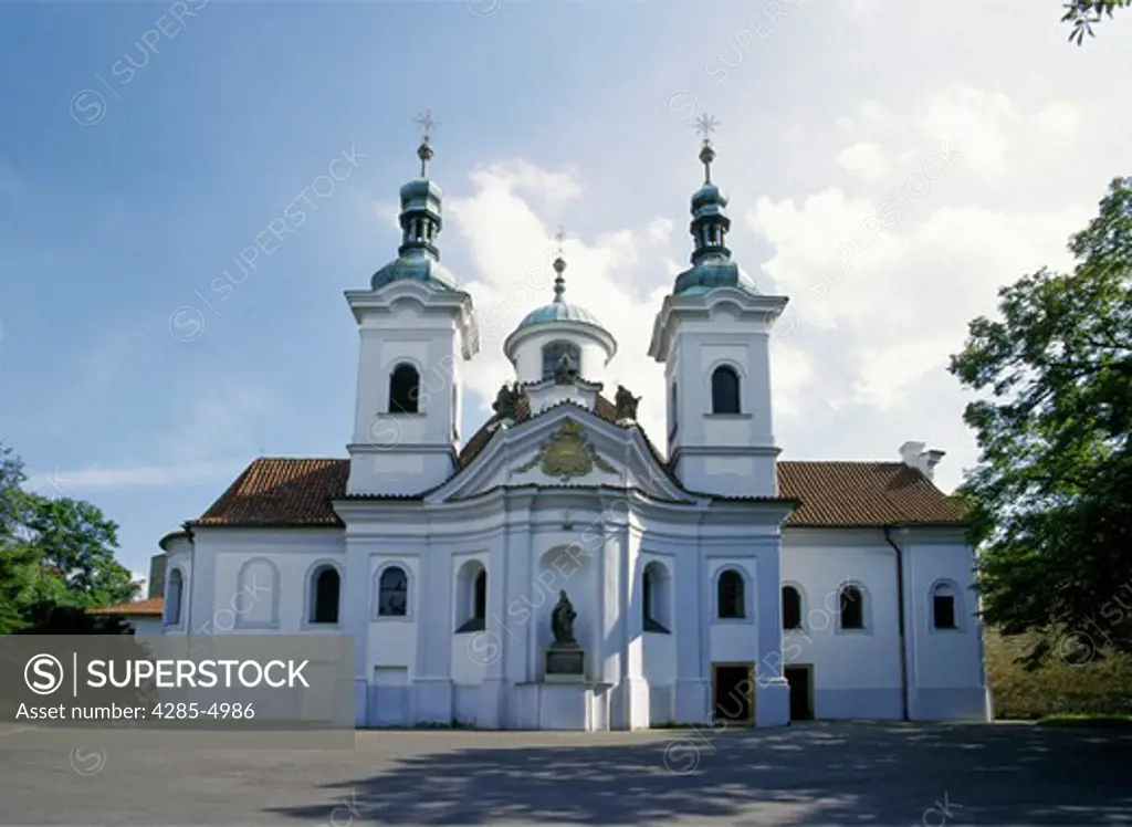 St Vavrince Church on Petrin Hill in Prague Czech Republic