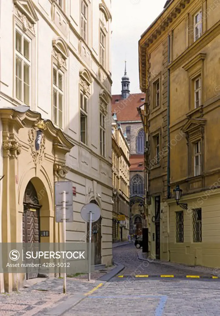Street in Old Town Prague Czech Republic