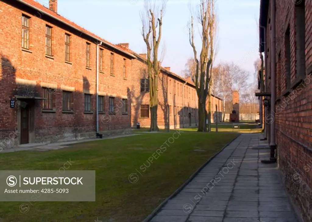 Nazi Concentration Camp in Auschwitz Poland