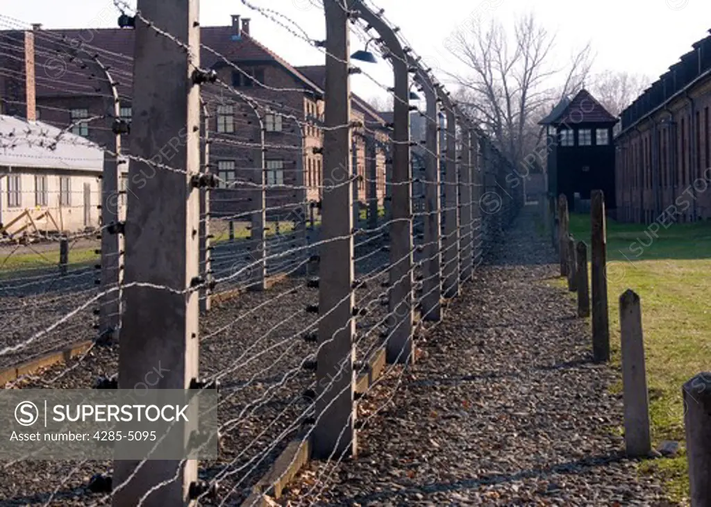Nazi Concentration Camp in Auschwitz Poland