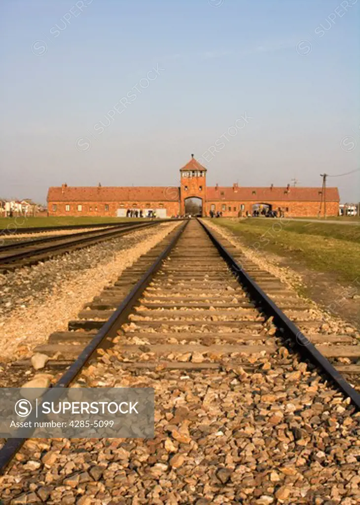 Nazi Concentration Camp in Auschwitz-Binkenau Poland