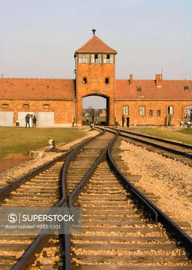 Nazi Concentration Camp in Auschwitz-Binkenau Poland