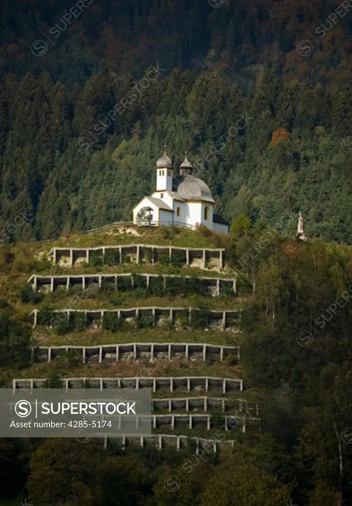 Picturesque church in Thaur Austria