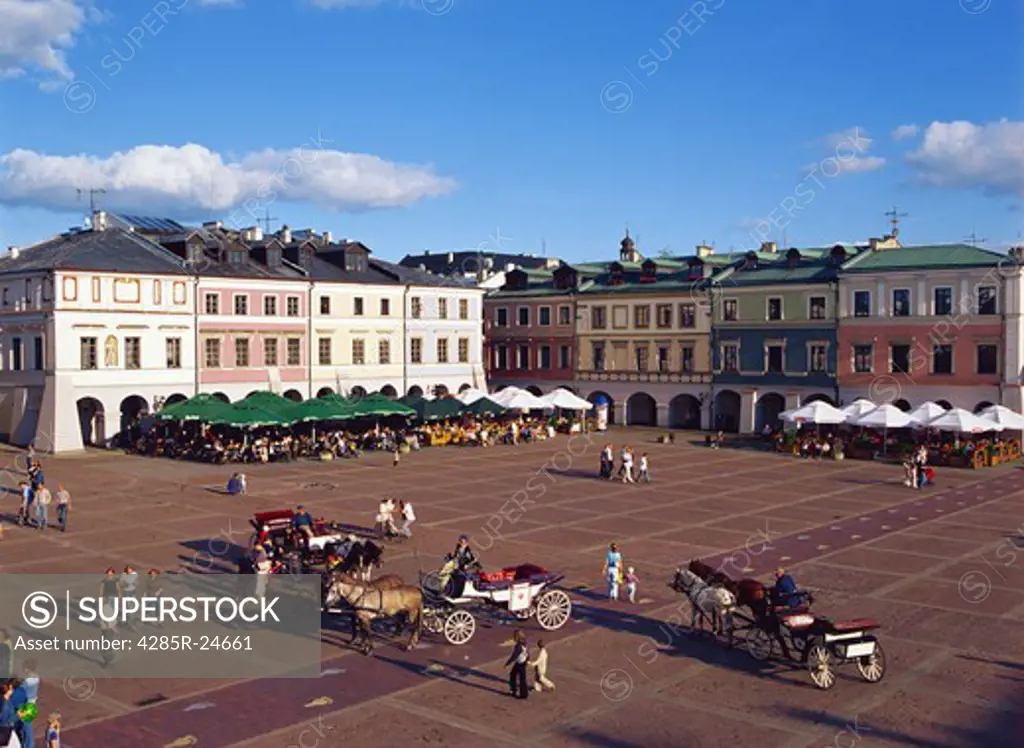 Great Market Square, Zamosc, Lublin Region, Poland