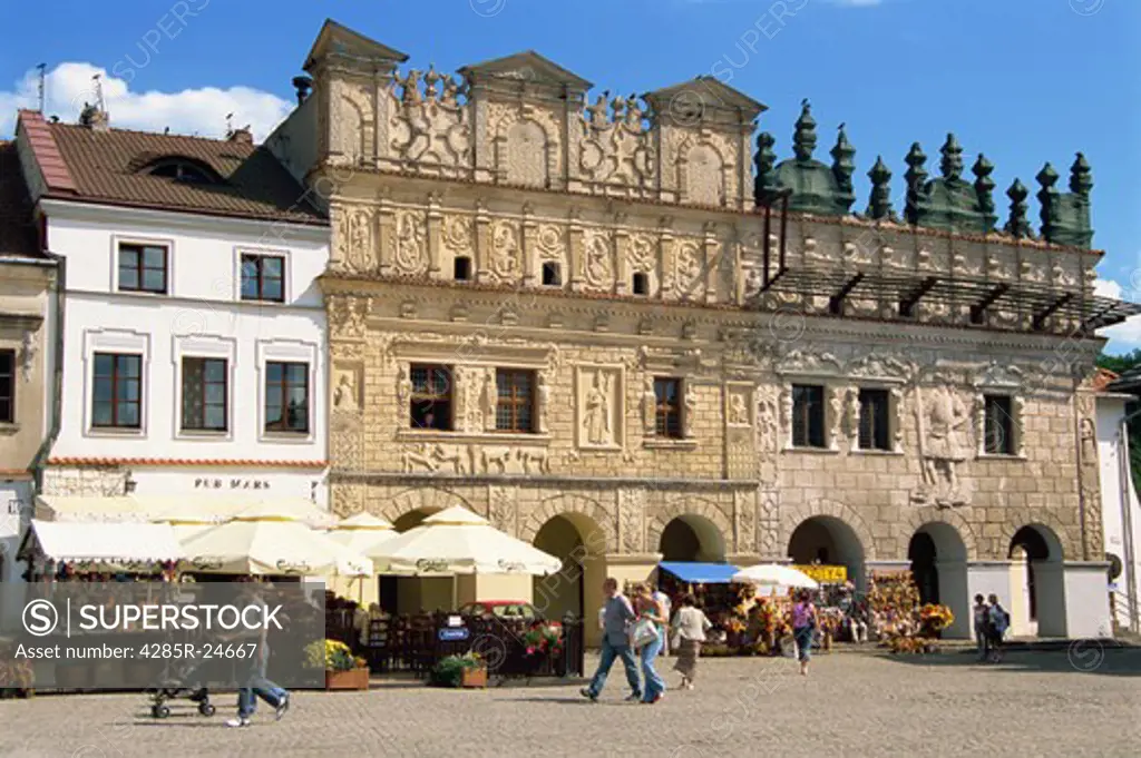 Burgher Houses, Old Town, Market Square, Kazimierz Dolny, Poland